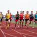 A group of runners take off on the Saline High School track as they try to beat the recored for the fastest mile run in Michigan, Sunday, August, 4.
Courtney Sacco I AnnArbor.com 
