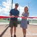Ann Arbor Mayor John Hieftje and Julie Grand, chairwoman of the Ann Arbor's Park Advisory Commission, cut a ribbon during the ceremonial grand re-opening of Veterans Memorial Park, Sunday, August, 4.
Courtney Sacco I AnnArbor.com  