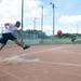A kickball game is played at Veterans Memorial Park during the grand re-opening of the park, Sunday, August 4.
Courtney Sacco I AnnArbor.com  