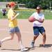 A kickball game is played at Veterans Memorial Park during the grand reopening of the park, Sunday, August 4.
Courtney Sacco I AnnArbor.com  