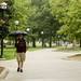 U-M senior Ryan Dougherty avoids getting wet on Monday. Daniel Brenner I AnnArbor.com