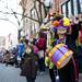 A Festifools street party spectator points toward an art creation on Main Street on Sunday, April 7. Daniel Brenner I AnnArbor.com