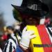 Ann Arbor resident Eric Bassey blows a whistle during the Festifools street party on Main Street on Sunday, April 7. This is his first time participating. Daniel Brenner I AnnArbor.com