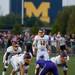 Warren De La Salle QB Shane Morris calls a play Friday night. Morris has committed to play at the University of Michigan. Daniel Brenner I AnnArbor.com