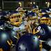 Warren De La Salle QB Shane Morris leads the post game chant after defeating Pioneer High School 35-7. Daniel Brenner I AnnArbor.com
