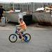 Caleb, 8, rides a tricycle during the Chelsea Sounds and Sights festival on Friday, July 26. Daniel Brenner I AnnArbor.com