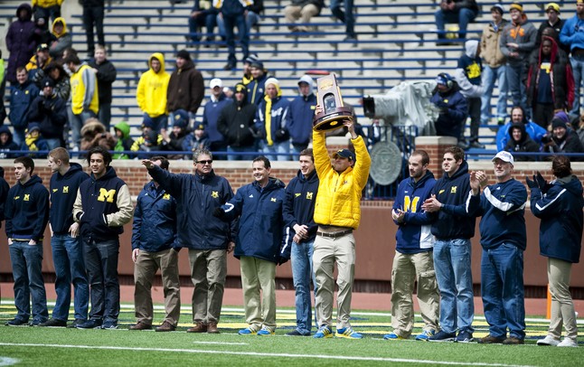 Images from Michigan's spring football game at Michigan Stadium