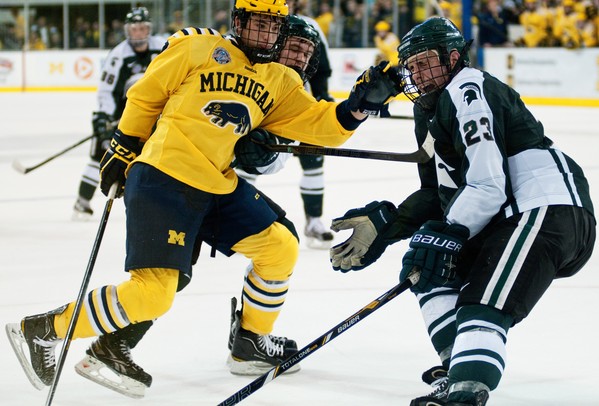 Images from the Michigan hockey team's 5-1 win over Michigan State