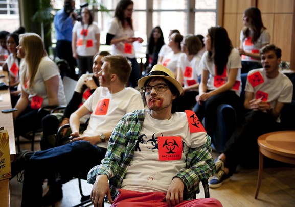 Zombie invasion shows University of Michigan students what to do when ...