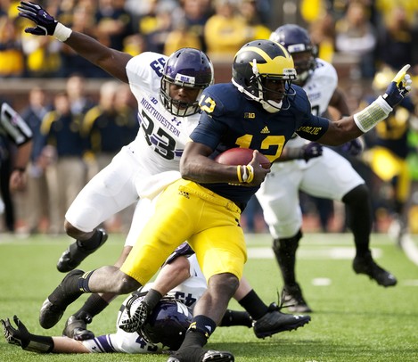 Images from the Michigan vs. Northwestern football game