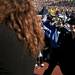 A member of the Northwestern marching band in a mask during the game Saturday. Daniel Brenner I AnnArbor.com