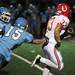 Skyline's Alex Belanger tries to tackle Jonathan Prajzner as the Skyline Eagles took on the Bedford Mules at Skyline High School Thursday October 6, 2011. Bedford won the game 23-20. Jeff Sainlar I AnnArbor.com