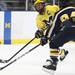 Luke Glendening fires a shot as the Michigan Wolverines took on the Bentley Falcons at Yost Ice Arena Saturday October 8, 2011. Michigan won the match 4-1. Jeff Sainlar I AnnArbor.com