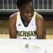 Nya Jordan has a laugh at the University of Michigan's men and women's media day Tuesday October 11, 2011. Jeff Sainlar I AnnArbor.com