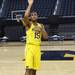 Jon Horford follows his shot at the University of Michigan's men and women's media day Tuesday October 11, 2011. Jeff Sainlar I AnnArbor.com
