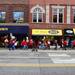 A sea of red is seen coming down State St. while over 400 nurses and supporters showed up to take part in the rally at Liberty Plaza downtown to march to the University of Michigan Hospital and protest Wednesday October, 12, 2011. Jeff Sainlar I AnnArbor.com