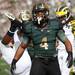 Edwin Baker celebrates after scoring a touchdown as Michigan took on Michigan State Saturday October 15, 2011 at Spartan Stadium. Michigan State won the game 28-14.  Jeff Sainlar I AnnArbor.com