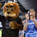 A lion makes his way in the stadium as the Detroit Lions took on the San Francisco 49ers Sunday October 16, 2011 at Ford Field. San Francisco  won the game 25-19.  Jeff Sainlar I AnnArbor.com