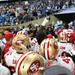 A small scuffle breaks with the Lions and 49ers after both head coaches had words for each other as the Detroit Lions took on the San Francisco 49ers Sunday October 16, 2011 at Ford Field. San Francisco  won the game 25-19.  Jeff Sainlar I AnnArbor.com