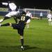Akron's DeAndre Yedlin (left) and David Yang battle for possession as the Michigan Wolverines took on the Akron Zips Tuesday, Oct. 18, 2011 at the Michigan Soccer Complex. Michigan defeated the No. 4 Zips, 1-0, in overtime.  Jeff Sainlar I AnnArbor.com