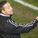 Akron head coach, Caleb Porter doesn't agree with a call by a referee as the Michigan Wolverines took on the Akron Zips Tuesday, Oct. 18, 2011 at the Michigan Soccer Complex. Michigan defeated the No. 4 Zips, 1-0, in overtime.  Jeff Sainlar I AnnArbor.com