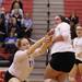 Skyline's Alexa Pinsky lays out for the ball as Pinckney took on Skyline at Pinckney High School Wednesday November 2, 2011. Skyline won the match 3-0. Jeff Sainlar I AnnArbor.com