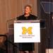 Patricia Warner, executive director of the University of Michigan's C.S. Mott Children's speaks at the University of Michigan's Mott Children's Hospital ribbon cutting ceremony Thursday November 3, 2011. Jeff Sainlar I AnnArbor.com