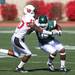 Ball State's Joshua Howard takes down Garrett Hoskins as Eastern Michigan University took on Ball State Saturday November 5, 2011 at Rynearson Stadium. Ball State won the game 33-31 Jeff Sainlar I AnnArbor.com