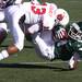 Armand Dehaney takes down Marlon Pollard as Eastern Michigan University took on Ball State Saturday November 5, 2011 at Rynearson Stadium. Ball State won the game 33-31 Jeff Sainlar I AnnArbor.com