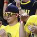 Michigan fans cheer as Michigan took on Ferris State at the Crisler Arena Friday November 11, 2011. Michigan won the game 59-33. (AP Photo/AnnArbor.com, Jeff Sainlar I AnnArbor.com)