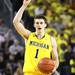 Senior Stu Douglass calls a play as Michigan took on Ferris State at the Crisler Arena Friday November 11, 2011. (AP Photo/AnnArbor.com, Jeff Sainlar I AnnArbor.com)