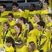 The Michigan band gets ready as Michigan took on Ferris State at the Crisler Arena Friday November 11, 2011. (AP Photo/AnnArbor.com, Jeff Sainlar I AnnArbor.com)
