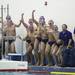Pioneer celebrates the go-ahead goal with a minute left as Ann Arbor Pioneer took on Huron High School in the Michigan Water Polo State Championship Saturday November 12, 2011 at Saline High School. Pioneer took home the state title with a 6-5 victory. Jeff Sainlar I AnnArbor.com