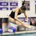 Pioneer's Christina Lu goes for a dive as divers from Pioneer, Huron, and Saline participated in diving regionals at Pioneer High School November 15, 2011. Jeff Sainlar I AnnArbor.com