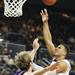 Jordan Morgan goes up for a shot as the University of Michigan men's basketball team took on Western Illinois Thursday November 17, 2011 at the Crisler Arena. Michigan won the game 59-55. Jeff Sainlar I AnnArbor.com