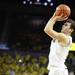 Zack Novak takes a three-pointer as the University of Michigan men's basketball team took on Western Illinois Thursday November 17, 2011 at the Crisler Arena. Michigan won the game 59-55. Jeff Sainlar I AnnArbor.com