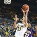 Evan Smotrycz goes up for a layup as the University of Michigan men's basketball team took on Western Illinois Thursday November 17, 2011 at the Crisler Arena. Michigan won the game 59-55. Jeff Sainlar I AnnArbor.com