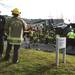 The Ann Arbor Fire Department was called in to help free a man who was pinned inside as his truck overturned at Jackson St. and Maple Rd. on Friday November 18, 2011. Jeff Sainlar I AnnArbor.com