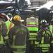 The Ann Arbor Fire Department was called in to help free a man who was pinned inside as his truck overturned at Jackson St. and Maple Rd. on Friday November 18, 2011. Jeff Sainlar I AnnArbor.com