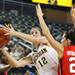 Michigan's Kate Thompson puts up a shot as the University of Michigan women's basketball team took on the University of Utah Utes Thursday November 17, 2011 at the Crisler Arena. Jeff Sainlar I AnnArbor.com