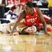 Michigan's Jenny Ryan(bottom) and Cheyenne Wilson battle for the ball as the University of Michigan women's basketball team took on the University of Utah Utes Thursday November 17, 2011 at the Crisler Arena. Michigan won the game 55-50.Jeff Sainlar I AnnArbor.com