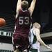 Austin Harper(right) completes a no-look pass as Eastern Michigan University took on Arkansas Little Rock Friday November 18, 2011 at the Convocation Center. Eastern Michigan won the game  62-51. Jeff Sainlar I AnnArbor.com