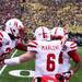 Nebraska players celebrate after scoring a touchdown as the University of Michigan took on Nebraska at Michigan Stadium Saturday November 19, 2011. Jeff Sainlar I AnnArbor.com