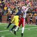 Troy Woolfolk breaks up a catch from Kenny Bell as the University of Michigan took on Nebraska at Michigan Stadium Saturday November 19, 2011. Jeff Sainlar I AnnArbor.com
