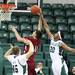 Quintin Dailey(20) blocks a shot as Eastern Michigan University took on Rochester College at the Convocation Center Wednesday November 23, 2011.EMU won the game 62-43. Jeff Sainlar I AnnArbor.com