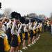 Michigan cheerleaders pump up the crowd in the tailgating areas before  the University of Michigan took on Ohio State Saturday  November 26, 2011 at Michigan Stadium. Jeff Sainlar I AnnArbor.com
