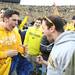 Michigan fans celebrate after rushing the field as the University of Michigan took on Ohio State Saturday  November 26, 2011 at Michigan Stadium. Michigan won the game 40-34. Jeff Sainlar I AnnArbor.com