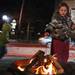 Jessica Coop,10, of Chicago toasts a marshmellow outside the Farmer's Market. Ann Arbor's downtown was a big hit with Midnight Madness and Kerrytown District?s third annual Kindlefest. Midnight Madness had stores in the downtown area open till midnight with a number of deals. Kindlefest was held at the Farmers Market featuring artisans and farmers selling their goods for the holiday season Friday  December 2, 2011. Jeff Sainlar I AnnArbor.com