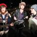 Members of Jack & the Bear (from left to right), Brandon James, Adam Schreiber and Rhan Servis play for the crowd as Ellen DeGeneres and Walgreens teamed up to put on a Toys for Tots event Thursday, Dec. 8, 2011 at the Walgreens on Jackson Ave. in Ann Arbor. Jeff Sainlar I AnnArbor.com