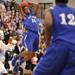 Lincoln's Christopher Williams passes the ball across court as Skyline took on Ypsilanti Lincoln at Skyline High School Thursday December 15, 2011. Skyline won the game 54-51.  Jeff Sainlar I AnnArbor.com